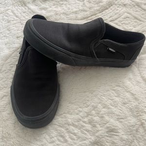 Black Vans, size 9
